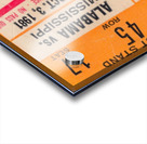 1981_College Football_Alabama vs. Ole Miss_Bryant Denny Stadium_Alabamas First University_Ticket Acrylic print