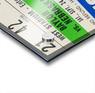 1977 Baylor Bears vs. Nebraska Cornhuskers Ticket Art  Acrylic print