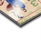 1941 Michigan vs. Minnesota Football Ticket Canvas Acrylic print