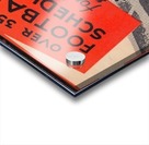 1938 Saturday Evening Post Football Schedule Art Acrylic print