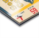 1962_College Football Ticket Stub_USC Trojans vs. Cal Bears_Los Angeles Coliseum Tickets_Row One Art Acrylic print
