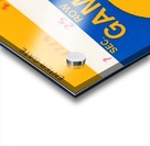 1984PittsburghPanthersRetroFootballHelmetTicketStubVintageArtRowOneBrand Acrylic print