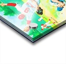 safe at home watercolor baseball art Acrylic print