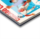 retro remix chicago cubs baseball wooden sign Acrylic print