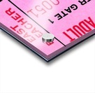 university of georgia college football ticket stub print on wood Acrylic print
