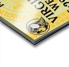 1967 west virginia university football ticket stub poster wall art Acrylic print