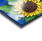 Garden Of Sunflowers Watercolor Painting Batik Style  Acrylic print