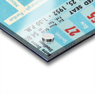 1952 north carolina tar heels notre dame irish college football sports ticket art south bend indiana Acrylic print