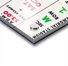 1958 college of the pacific brigham young football ticket art Acrylic print