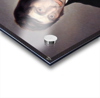 Portrait of painter Acrylic print