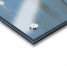 Soldat ecossais meditant au bord de l'eau au clair de lune Acrylic print