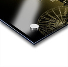 Deserted Ocean City Amusement Pier Painted Gold Acrylic print