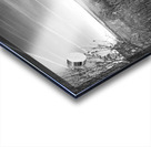 Ocean City Marsh and Pier Panorama in Black and White Acrylic print