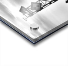 Ocean City Inlet Jetty in Black and White Acrylic print