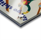 New Haven Snow trains Acrylic print