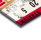 1968 Iowa State vs. Nebraska Football Ticket Stub Canvas Acrylic print