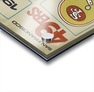 1974 San Francisco 49ers Retro Football Poster Acrylic print