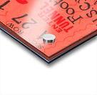 1924 USC vs. Syracuse Football Ticket Stub Metal Sign Acrylic print