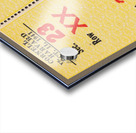 1941 Cornell vs. Harvard Football Ticket Canvas Acrylic print