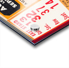 1966 Tennessee vs. Auburn Football Ticket Stub Art Acrylic print