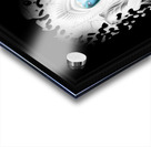 Riddian Queen Angel White GSplatter On Black Fractal Art Portrait Composition Acrylic print