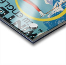 Winter in New England The snow train travel poster Acrylic print