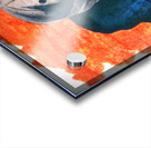 1946 Orange and Blue Vintage Football Player Art  Acrylic print