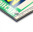 1954 Michigan State vs. Michigan Football Ticket Framed Print Acrylic print