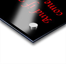 John 14:3 Panoramic Black Acrylic print