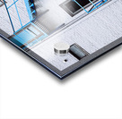 Blue Fire Escape Stairs Acrylic print