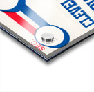 1988 Texas Rangers vs. Cleveland Indians Ticket Art Acrylic print