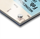 1985 Oklahoma Sooners vs. OSU Cowboys Basketball Ticket Art Acrylic print