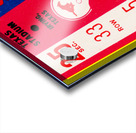 1983 SMU vs. Texas Tech Football Ticket Stub Print Acrylic print