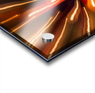 Zooming on light bulbs background Acrylic print