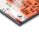 1977 Pittsburgh Panthers vs. Syracuse Football Ticket Print Acrylic print