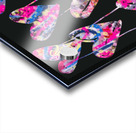 Black Multi hearts  Acrylic print