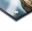 Beach with rocks and cloudy dark sky Acrylic print