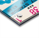 1972 Weber State Wildcats vs. Northern Michigan Ticket Art  Acrylic print