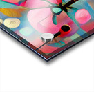 Pink Aqua Palm Tree Acrylic print