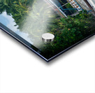 Fishing ship boat stranded on white sand beach Acrylic print