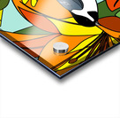 Black Capped chickadees With Orange Lily Flowers Acrylic print