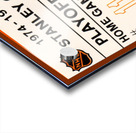 1974 Philadelphia Flyers Ticket Stub Art Acrylic print