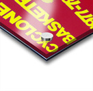 1978 Iowa State Basketball Poster Acrylic print