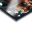 Two Adorable Brown Princesses Black Acrylic print