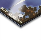 United Airlines New England Vintage Travel Poster Acrylic print