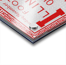 1929 Ohio State Ticket Stub Remix Acrylic print