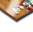 Bucky Badger and Oregon Duck Cartoon Art Acrylic print