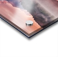 Sunrise at a Lake with Alps in the Background Acrylic print