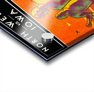 1933 Iowa vs. Northwestern Football Program Art Acrylic print