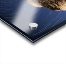 Light painting on monolith and star trails, Anse des Bonnes Femmes at Ile Niapiskau, Mingan Archipelago National Park Reserve of Canada, Cote-Nord, Duplessis region; Quebec, Canada Acrylic print